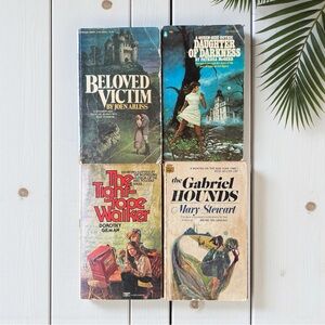 Vintage Gothic Romance Paperback Book Bundle (4) – 1960s–1980s